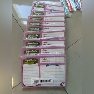 10 x 25 ct recipe cards brand new